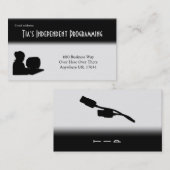 Computerprogrammiererkarte für Frauen Visitenkarte (Vorne/Hinten)