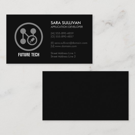 Computerprogrammiertechnologie Visitenkarte (Vorne/Hinten)