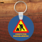 Computerprogrammierung Funny Road Sign Spaß Schlüsselanhänger (Vorderseite)