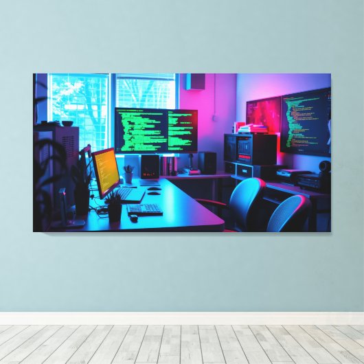 Computerprogrammierung Leinwanddruck (Insitu (Holzboden))