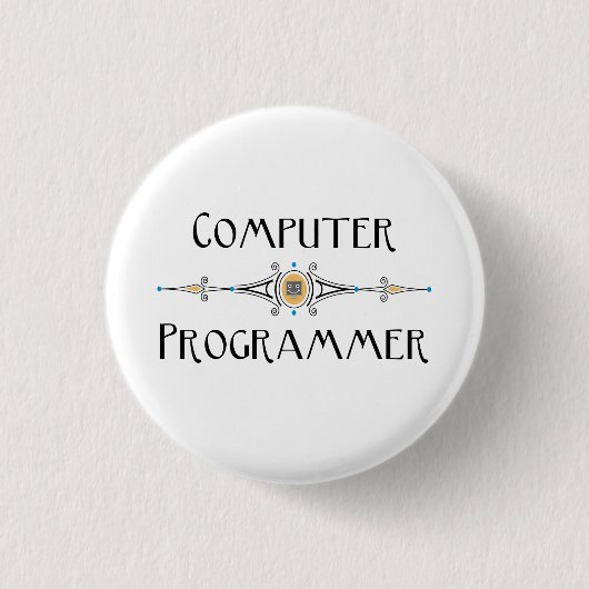 Computerprogrammleitung Button (Vorderseite)