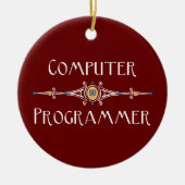 Computerprogrammleitung Keramik Ornament (Vorne)