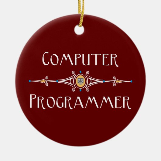 Computerprogrammleitung Keramik Ornament (Vorne)