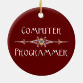 Computerprogrammleitung Keramik Ornament (Hinten)
