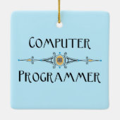 Computerprogrammleitung Keramikornament (Rückseite)