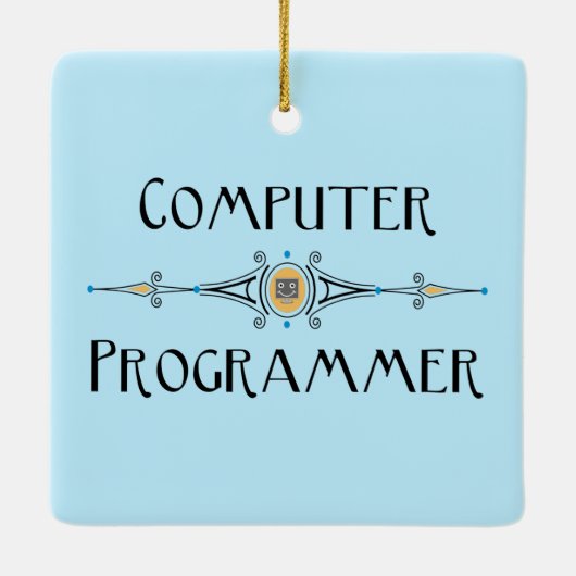 Computerprogrammleitung Keramikornament (Rückseite)