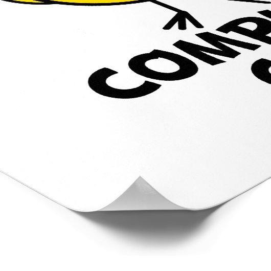 Computerprüfung Poster (Ecke)