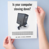 Computerreparatur Flyer (Hand)