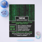 Computerreparatur für Datenbildschirme - Fachwerbu Flyer (Einzeln)