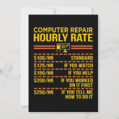 Computerreparatur IT Tech Software Programmer Geek Dankeskarte (Vorderseite)