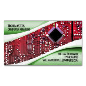 Computerreparatur Magnetische Visitenkarte (Vorderseite)