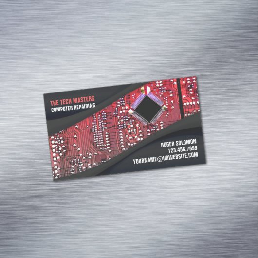 Computerreparatur Magnetische Visitenkarte (Beispiel)