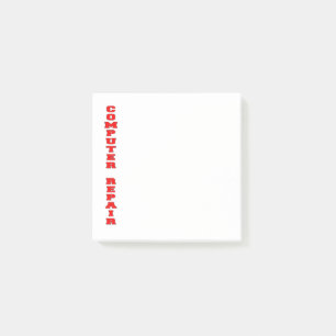 Computerreparatur Post-it Klebezettel
