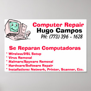 Computerreparatur Poster