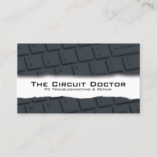 Computerreparatur - Tastatur-Ableitung der Visiten Visitenkarte (Vorderseite)