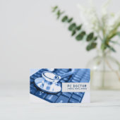 Computerreparatur, Technik, Notebook-Visitenkarten Visitenkarte (Stehend Vorderseite)