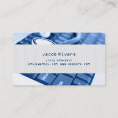 Computerreparatur, Technik, Notebook-Visitenkarten Visitenkarte (Rückseite)