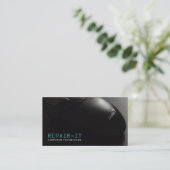 Computerreparatur, Technik, Notebook-Visitenkarten Visitenkarte (Stehend Vorderseite)