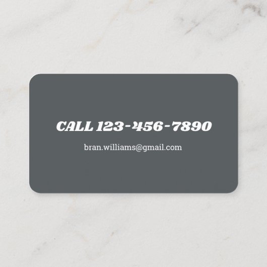 Computerreparatur Visitenkarte (Rückseite)