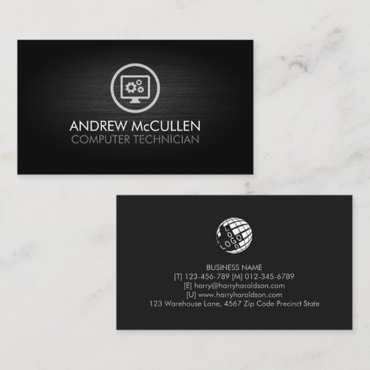 Computerreparatur Visitenkarte (Vorne/Hinten)