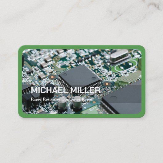 Computerreparatur Visitenkarte (Vorderseite)