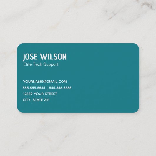 Computerreparatur Visitenkarte (Rückseite)