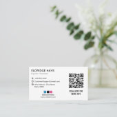 Computerreparaturgeschäft | Sparepart White Visitenkarte (Stehend Vorderseite)