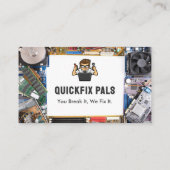 Computerreparaturgeschäft | Sparepart White Visitenkarte (Rückseite)