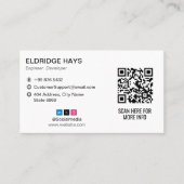 Computerreparaturgeschäft | Sparepart White Visitenkarte (Vorderseite)