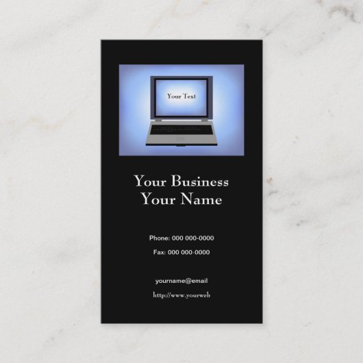 Computerreparaturkarte Visitenkarte (Vorderseite)