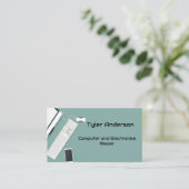 Computerreparaturkarte Visitenkarte (Stehend Vorderseite)