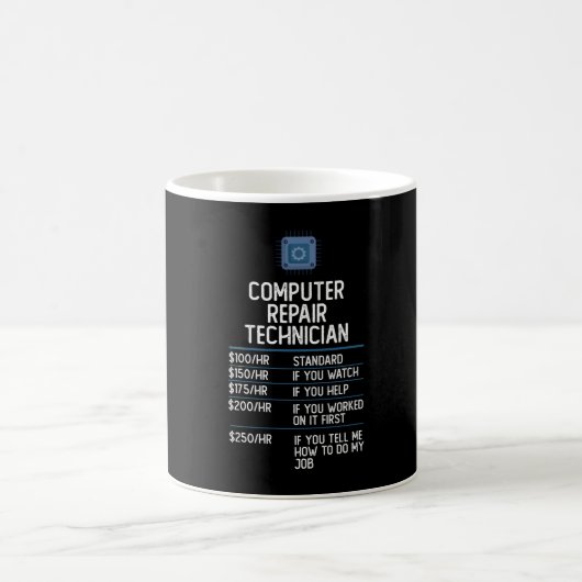 Computerreparaturtechniker Geschenkidee Kaffeetasse (Mittel)