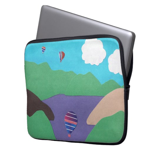 Computerschlacke mit Bergbau Laptopschutzhülle (Vorderseite Links)