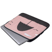 Computerschläfchen mit Beachszene Laptopschutzhülle (Vorne Knopf)