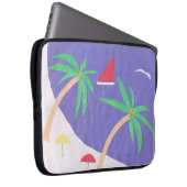 Computerschläfchen mit Inselszene Laptopschutzhülle (Vorne Rechts)