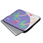 Computerschläfchen mit Inselszene Laptopschutzhülle (Vorne Knopf)