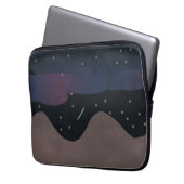Computerschläfchen mit nächtlicher Szene Laptopschutzhülle (Vorderseite Links)