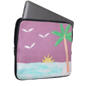 Computerschläfer mit Palm- und Ozeanszene Laptopschutzhülle (Vorne Rechts)