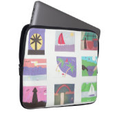 Computerschlauch mit Beachvolleyball/Naturszenen Laptopschutzhülle (Vorne Rechts)