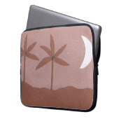 Computerschlauch mit Berg- und Nachthimmel Laptopschutzhülle (Vorderseite Links)