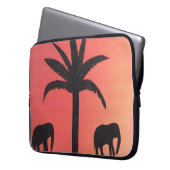 Computerschlauch mit Elefantendesign Laptopschutzhülle (Vorderseite Links)