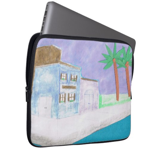 Computerschlauch mit Karibik Laptopschutzhülle (Vorne Rechts)