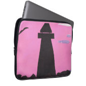 Computerschlauch mit Leuchtturmszene Laptopschutzhülle (Vorne Rechts)
