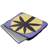 Computerschlauch mit Palm Tree Silhouette Laptopschutzhülle (Vorne Knopf)