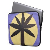 Computerschlauch mit Palm Tree Silhouette Laptopschutzhülle (Vorderseite Links)