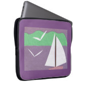 Computerschlauch mit Sailboat-Design Laptopschutzhülle (Vorne Rechts)