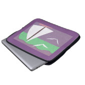 Computerschlauch mit Sailboat-Design Laptopschutzhülle (Vorne Knopf)