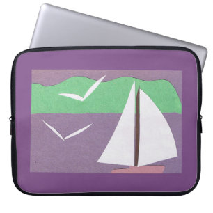 Computerschlauch mit Sailboat-Design Laptopschutzhülle