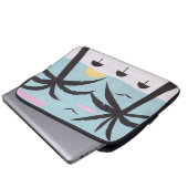 Computerschlauch mit Sonnenuntergang Laptopschutzhülle (Vorne Knopf)