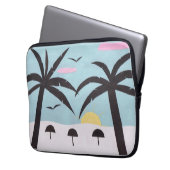 Computerschlauch mit Sonnenuntergang Laptopschutzhülle (Vorderseite Links)